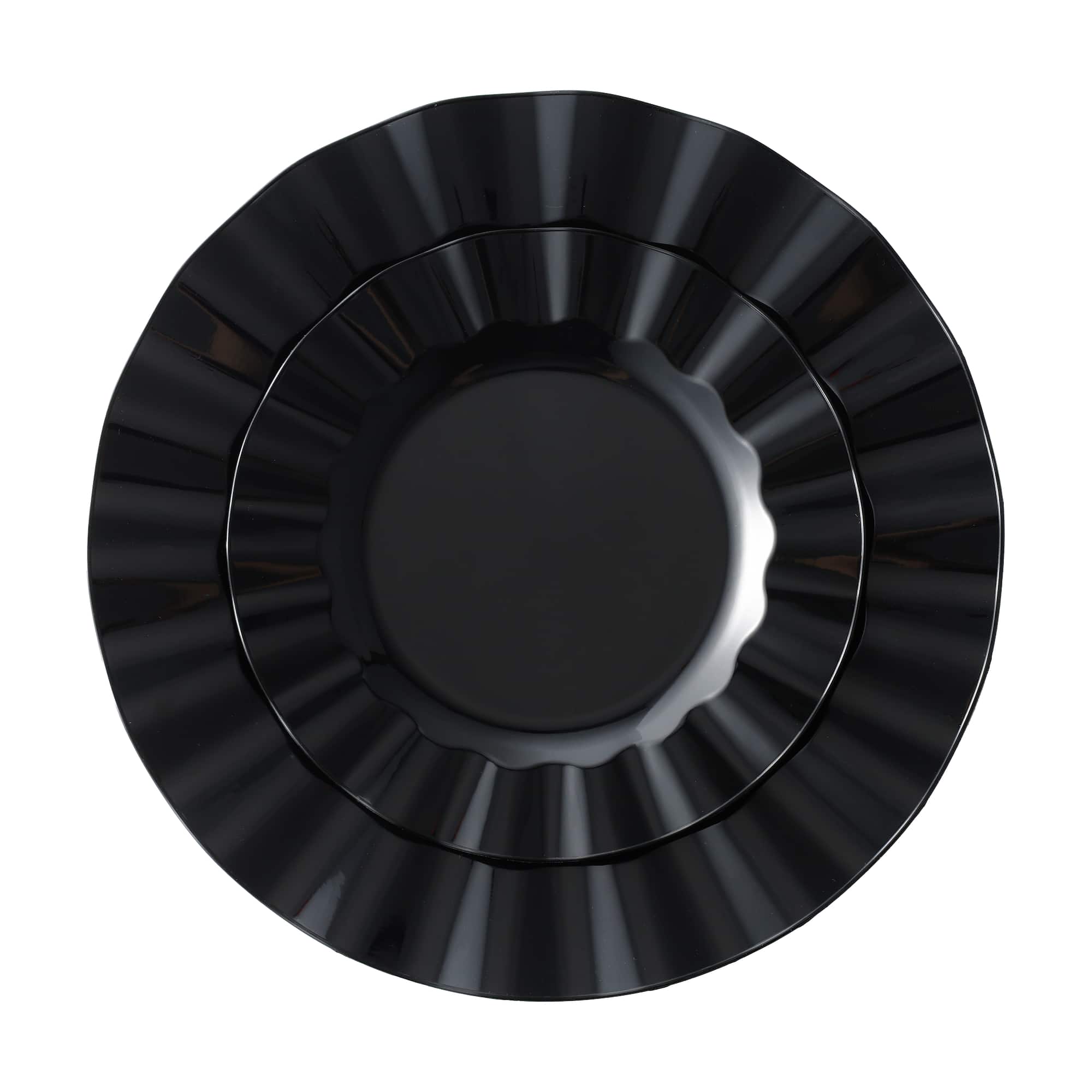 Black Wavy Plate Value Pack by Celebrate It™
